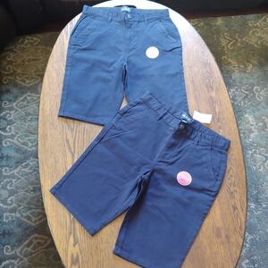 PLACE Bundle/Lot of 2 Blue Chino Bermuda Navy Blue Shorts Size Girl 16 NEW